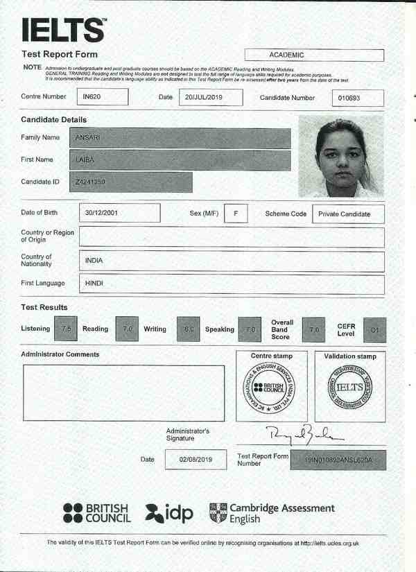 Clear IELTS in single attempt.